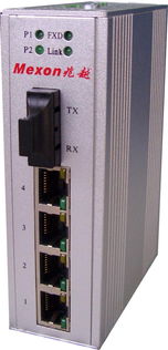 上海兆越通讯技术产品解析 mie 1105系列1光4电工业以太网交换机与工业级收发器